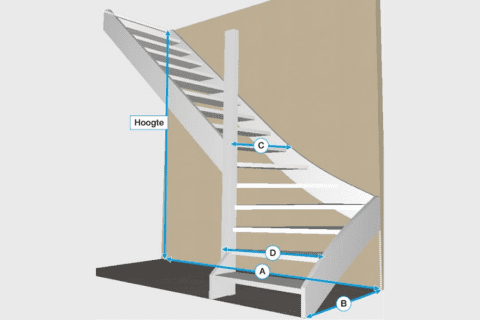 Onderkwart trap