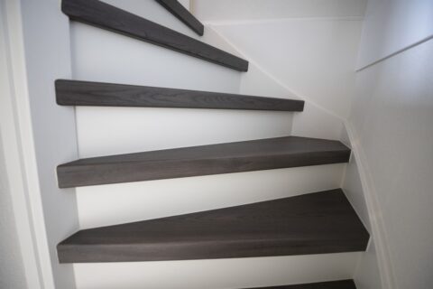 Bouwpakket trap wit en hout