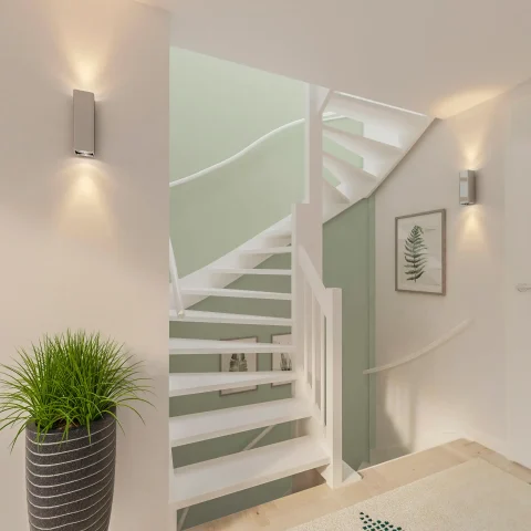 Trappen Ieper - halfslag trap