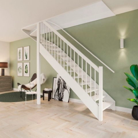 Trappen Waregem - bovenkwarttrap